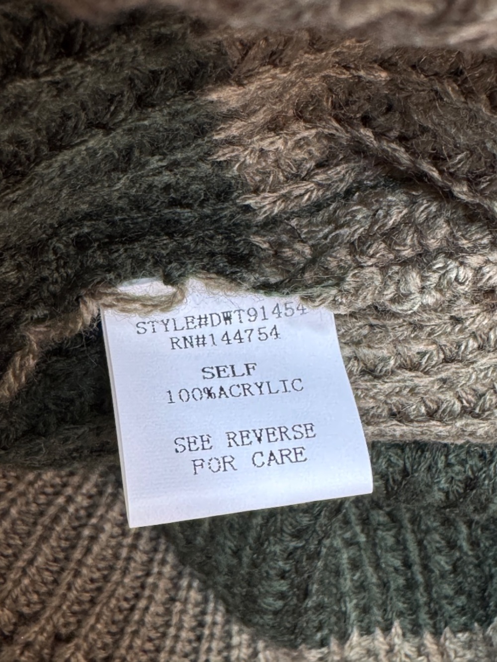 SHADES OF GREEN COLOR BLOCK KNIT SWEATER SIZE MEDIUM - NWT - Picture 11 of 13